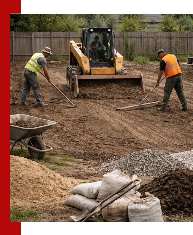 Выравнивание участка под строительство и благоустройство в Новокубанске