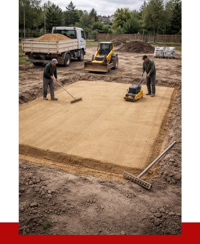 Устройство песчаной подушки в Новокубанске от 4679 р. ПРОНЕРУДНкб