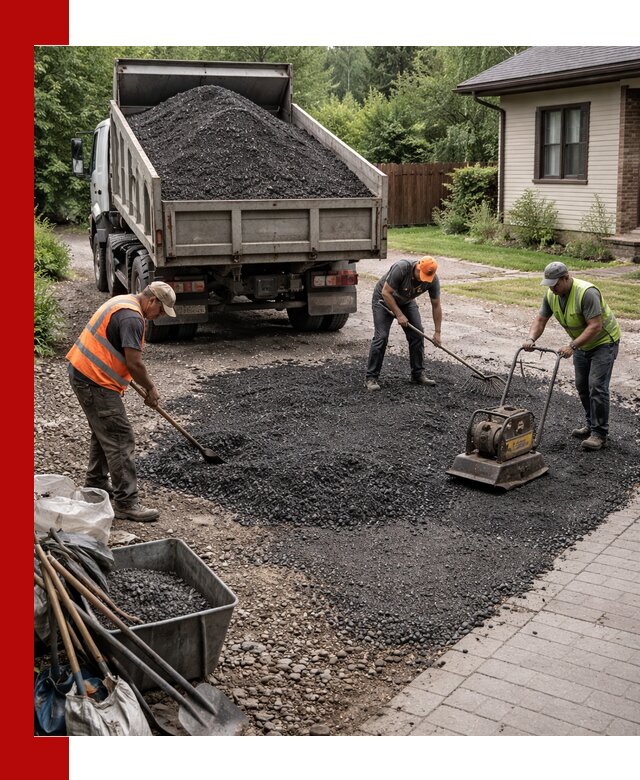 Асфальтовая крошка для двора с доставкой в Новокубанске